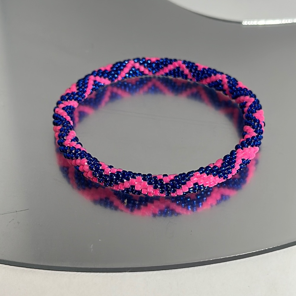 Sashka Purple & Pink Bracelet 8" - #457